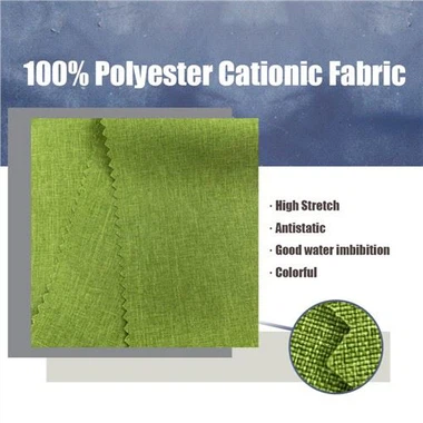 Fabraic Cationic 100% poileistir 150d